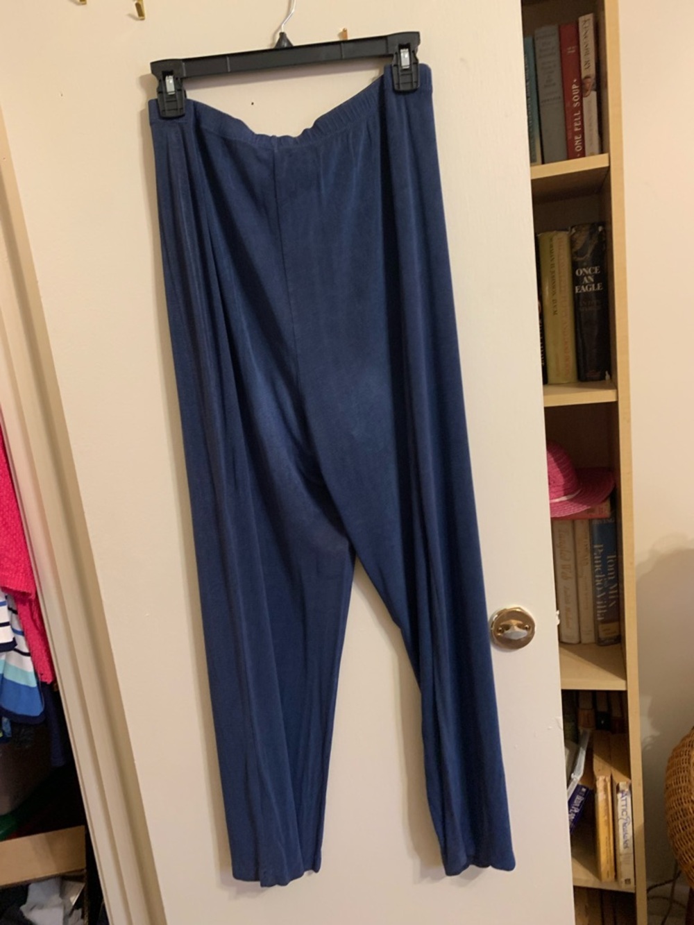 Picadilly Fashion Navy Wide-Leg Pull-On Pants - Picture 2 of 3